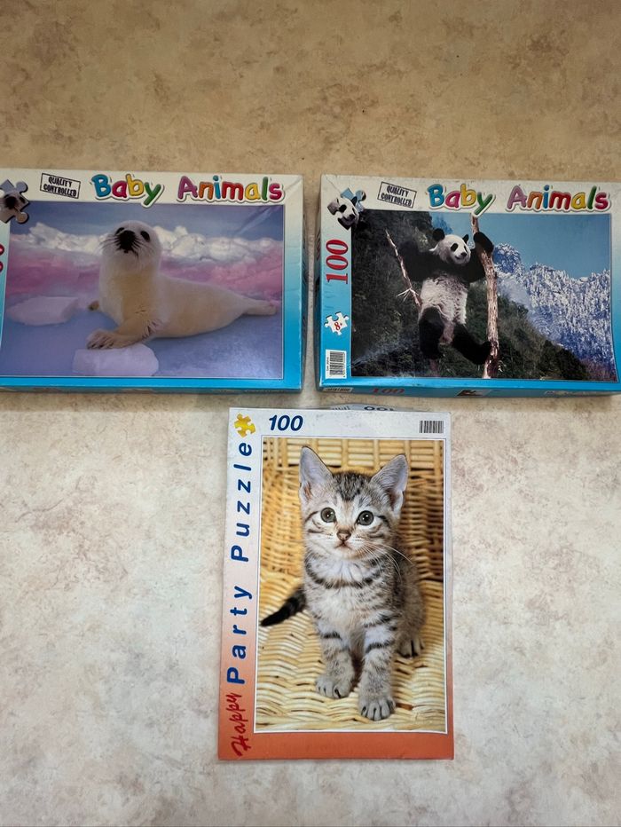 Lot de puzzles animaux - photo numéro 2