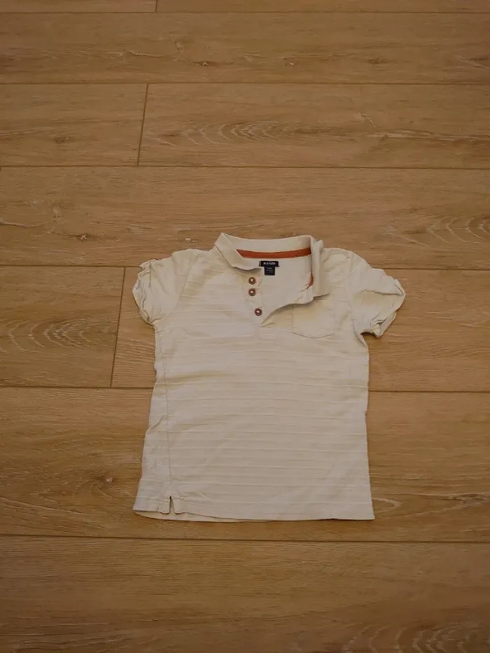 Polo rayures cousues