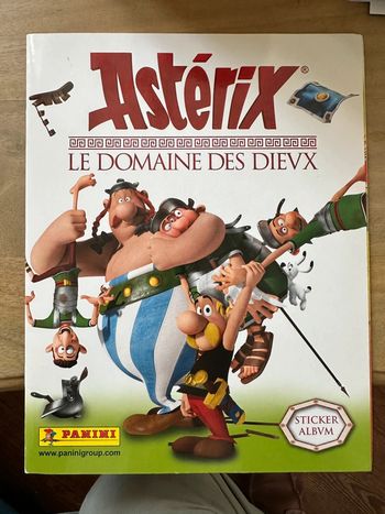 Album Panini complet (sauf poster) Astérix et Obelix Le Domaine des Dieux
