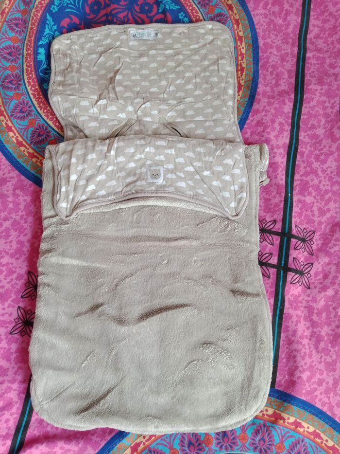 Chancelière, Nid d'ange, couverture 0-6 mois Prémaman grise