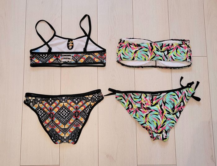 Lot 2 maillots de bain taille 16 ans LAGON BLEU, OLAIAN - photo numéro 2