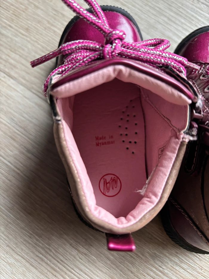 Chaussure fille cuir NA taille 22 neuf rose violet - photo numéro 5
