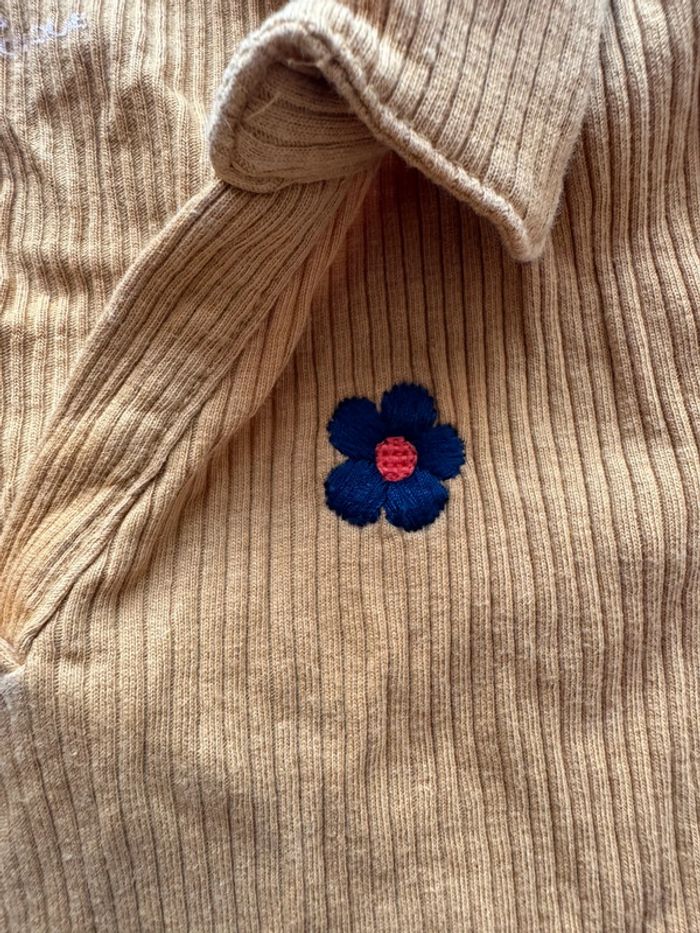 Polo Enfant Jaune Moutarde en Coton Bio - Taille 6 Ans - photo numéro 4