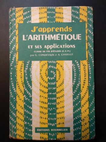 Livre J'apprends l'arithmétique de 1957