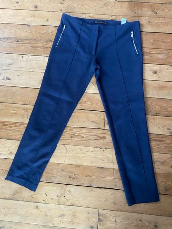 Pantalon chino bleu marine XL Zara basic