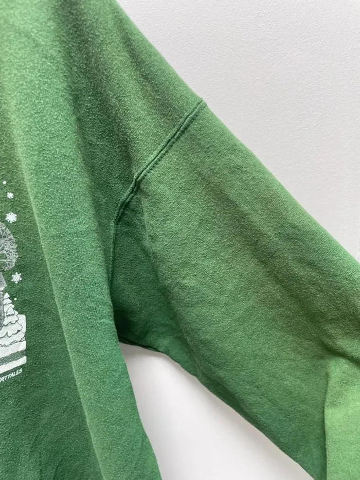 Crewneck green Winter Snowy Maryland vintage 90s Lee Mens XL Made in USA 🇺🇸 - photo numéro 9