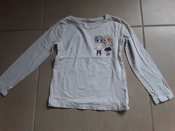 T-shirt manches longues fille 4-6 ans H&M TBE