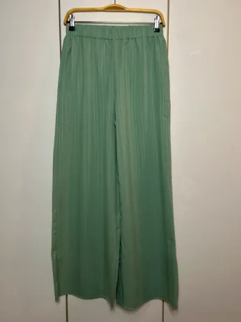 Pantalon à jambes larges vert Shein - Taille 38/M