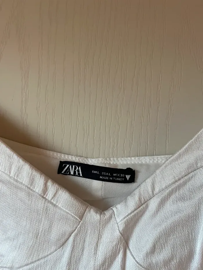 body satiné zara blanc - photo numéro 3