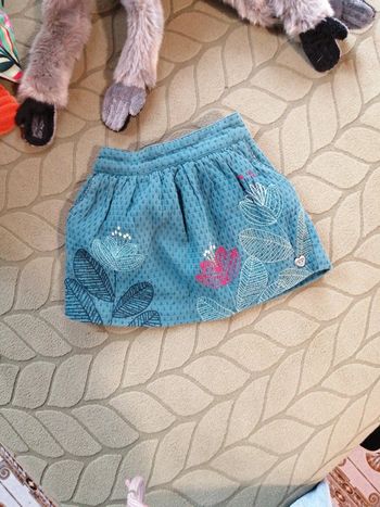 Petite jupe fleurie catimini