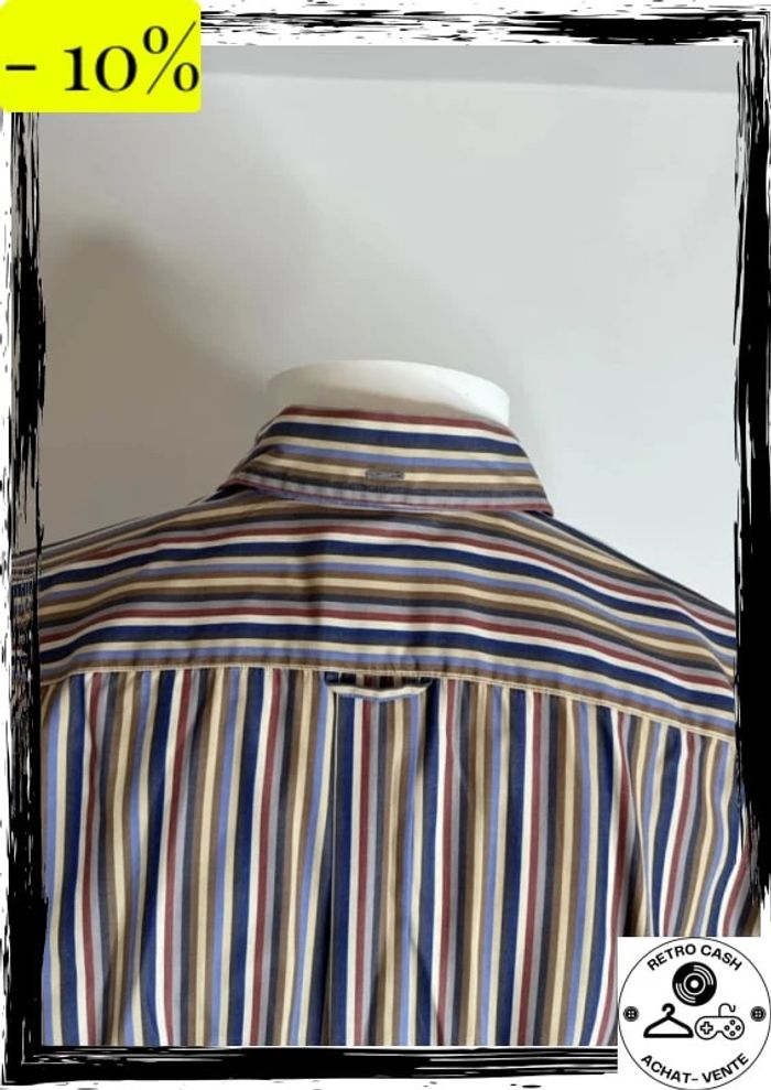 Chemise à rayures Façonnable taille M en super état vintage - photo numéro 11