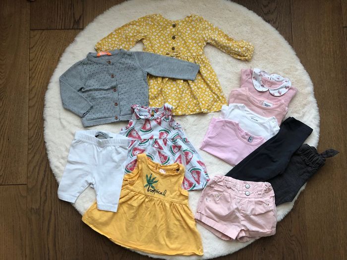 Lot 12 pièces fille été 3 mois