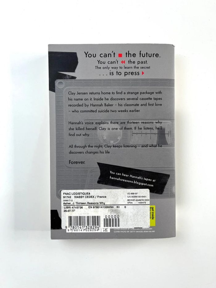 Livre en anglais de Jay Asher "Thirteen Reasons Why" en très bon état - photo numéro 2