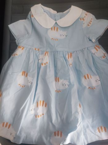 Jolie  robe été fille 12 mois"petits chats 🐱"