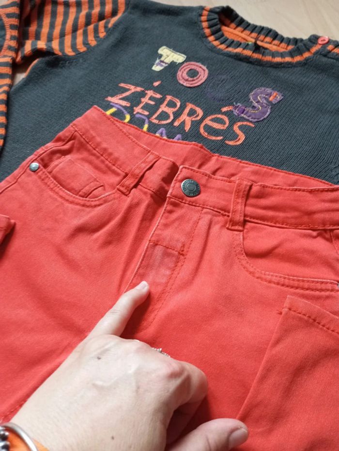 Ensemble jeans et pull 7/ 8 ans 🍀 Orchestra 🍀 très bon état - photo numéro 12