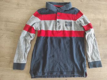 Polo manches longues garçon Okaïdi 8 ans