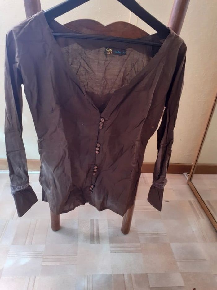 Chemisier marron T40 mdm