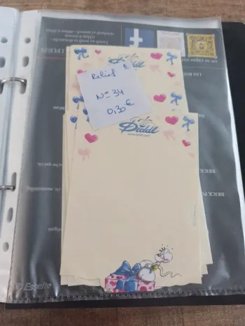 Feuille Diddl relief 34 0,30€