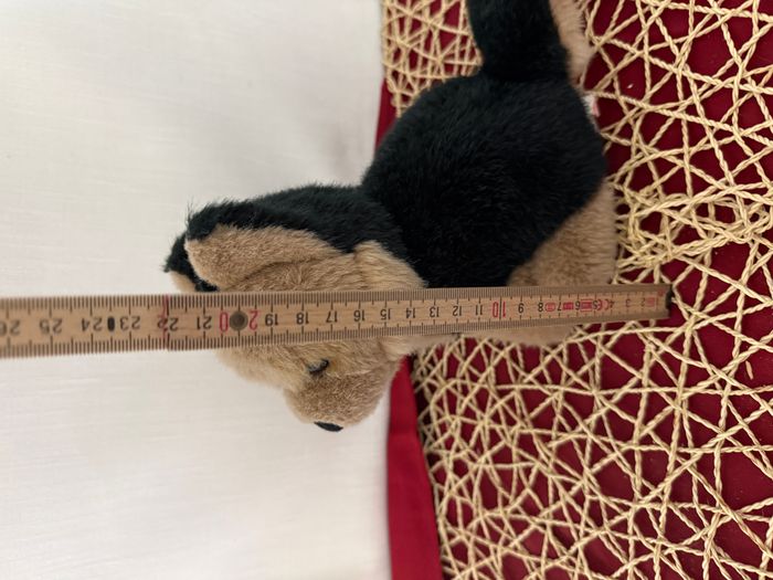 doudou peluche chien berger allemand assis trudi - photo numéro 4