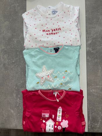 Lot de 3 pyjamas fille