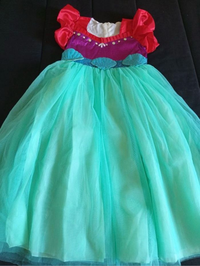 Déguisement robe sirène coquillage + perruque 6ans - photo numéro 3