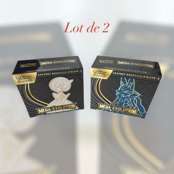 Duo Coffrets Dresseur d'Élite Pokémon ETB Méga Évolution Lucario & Gardevoir - MEO1