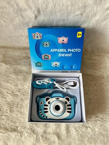 Appareil photo numérique, camera bleu pour enfant