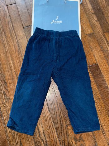 pantalon velour jacadi 36 mois