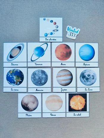 12 Cartes de nomenclatures sur le système solaire