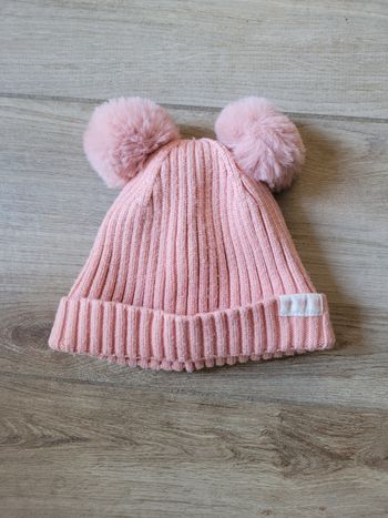 Bonnet à pompon taille 12/18mois (47cm)