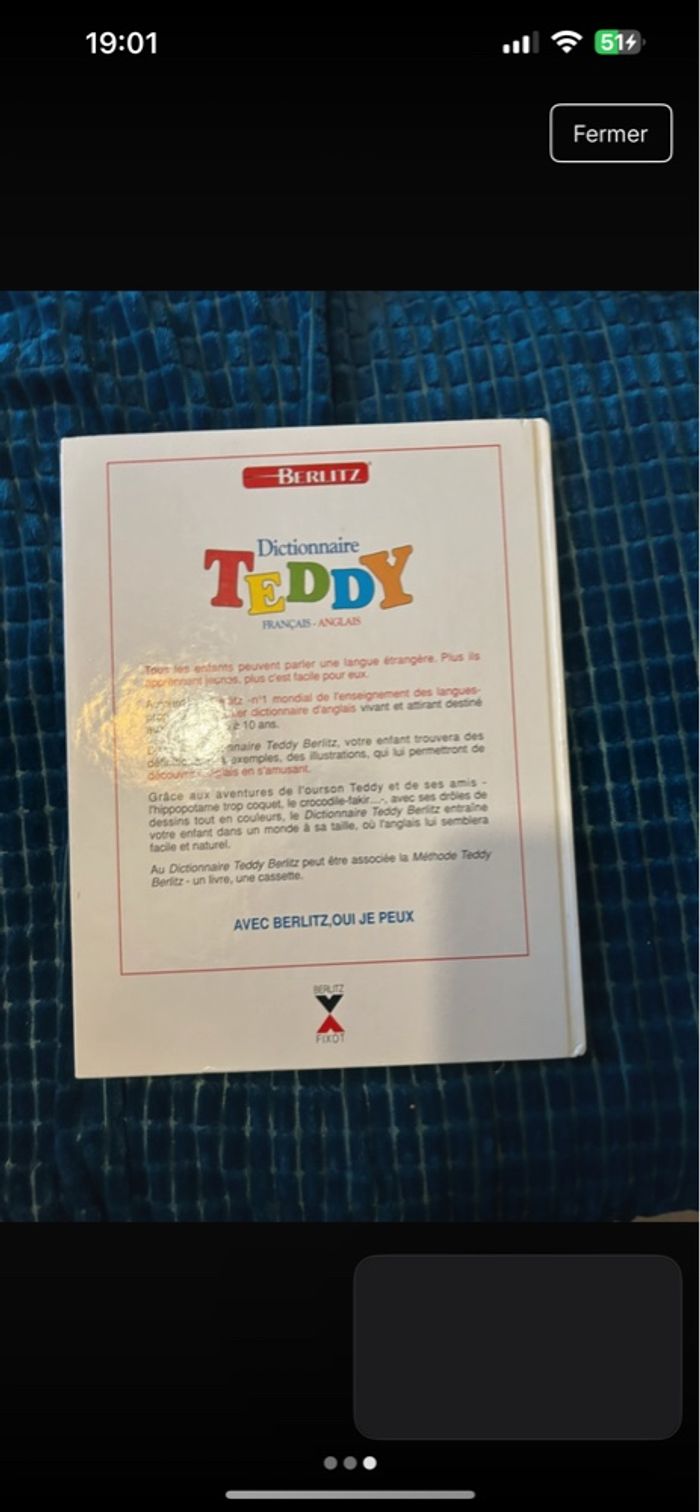 Dictionnaires français /anglais pour enfants - photo numéro 2