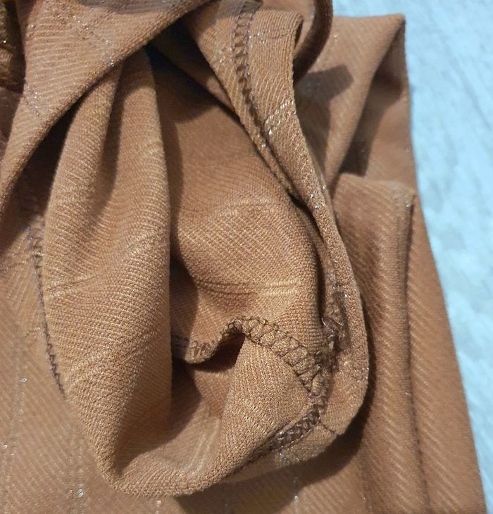 Pontalon marron taille élastique s/m à jambes larges - photo numéro 11