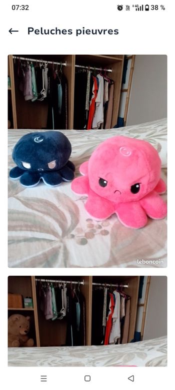 Peluches pieuvres