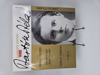 Vinyle 33 tours Piano Music (Piano Pieces / Rhapsody for Piano / Gàbor Gabos) avec fourreau