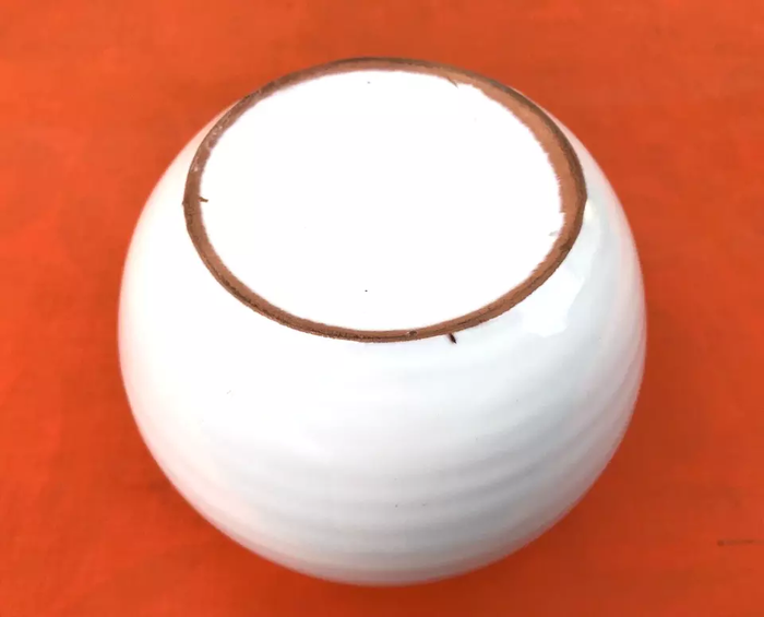 Années 1960 Vase boule Terre cuite émaillée - photo numéro 3