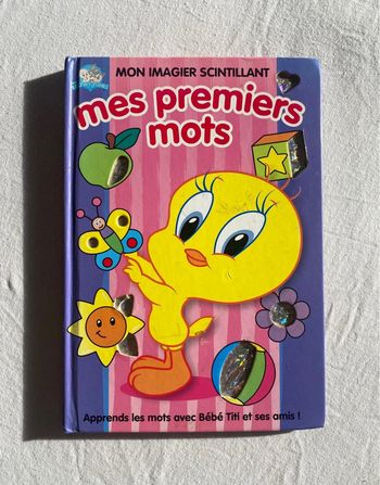 Livre 📖 scintillant 🌟 - Looney tunes - Mes premiers mots - BE