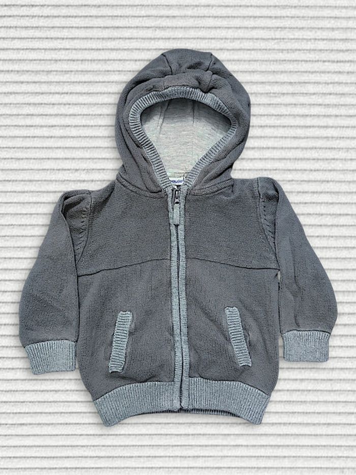 Veste à capuche gris clair / Verbaudet - 24 mois / 86cm