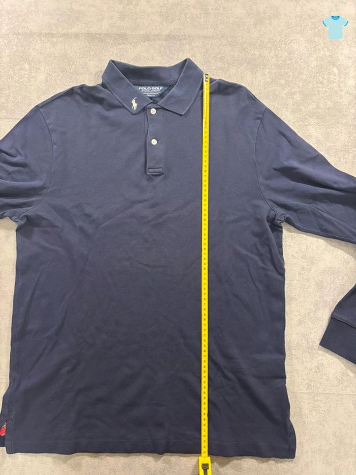 Polo Manche longue Ralph Lauren Bleu Marine Taille L - photo numéro 7