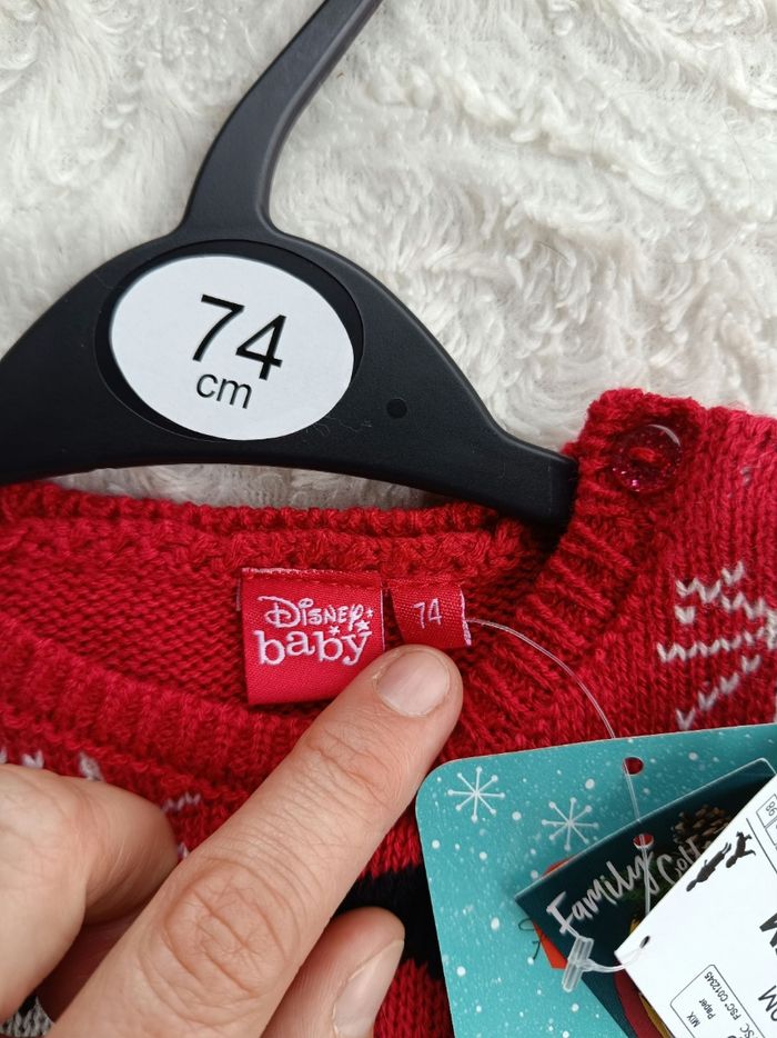 Pull de Noël Minnie Mère Père Noël Fille 9 mois Disney Baby - photo numéro 6