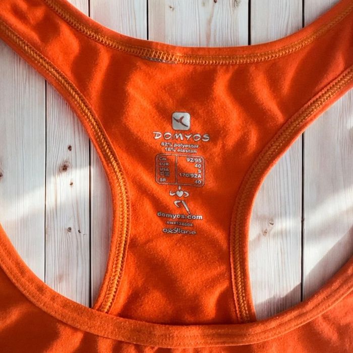 🌸Débardeur orange Domyos - Taille 40 🌸 - photo numéro 3
