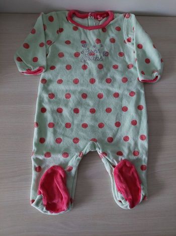 Grenouillère fille 3/6mois écrit gros câlins