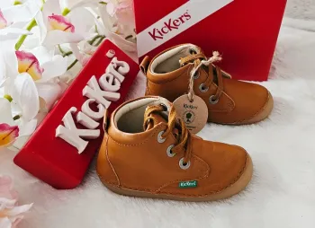Bottes Bottines Cuir Souple Semelle flexible Kickers T23