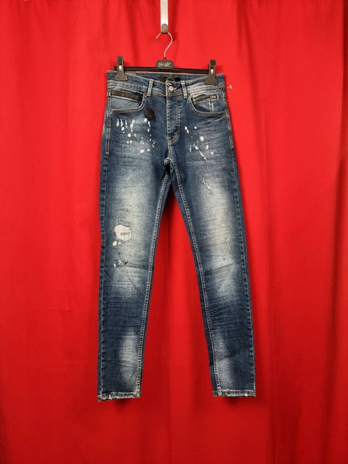 Project X Paris jean homme skinny T19947 Bleu Denim * T38/40 * - photo numéro 2