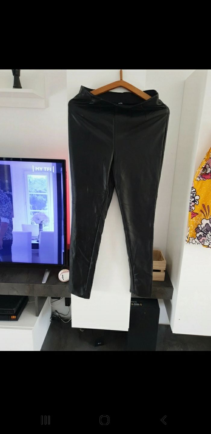 Panatalon elastique cuir - photo numéro 2