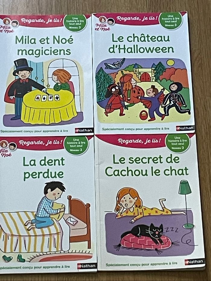 Lot 6 livres apprentissage lecture Regarde je lis avec Mila et Noé niveau 3 - photo numéro 3