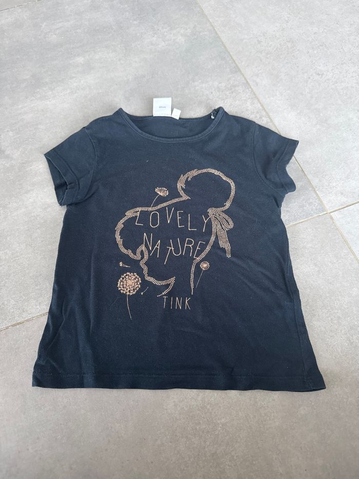 Tee shirt Disney tinkerbell taille 4 ans coloris marine