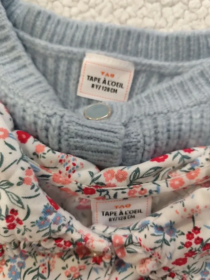 Ensemble blouse gilet tape à l'oeil 8 ans - photo numéro 4
