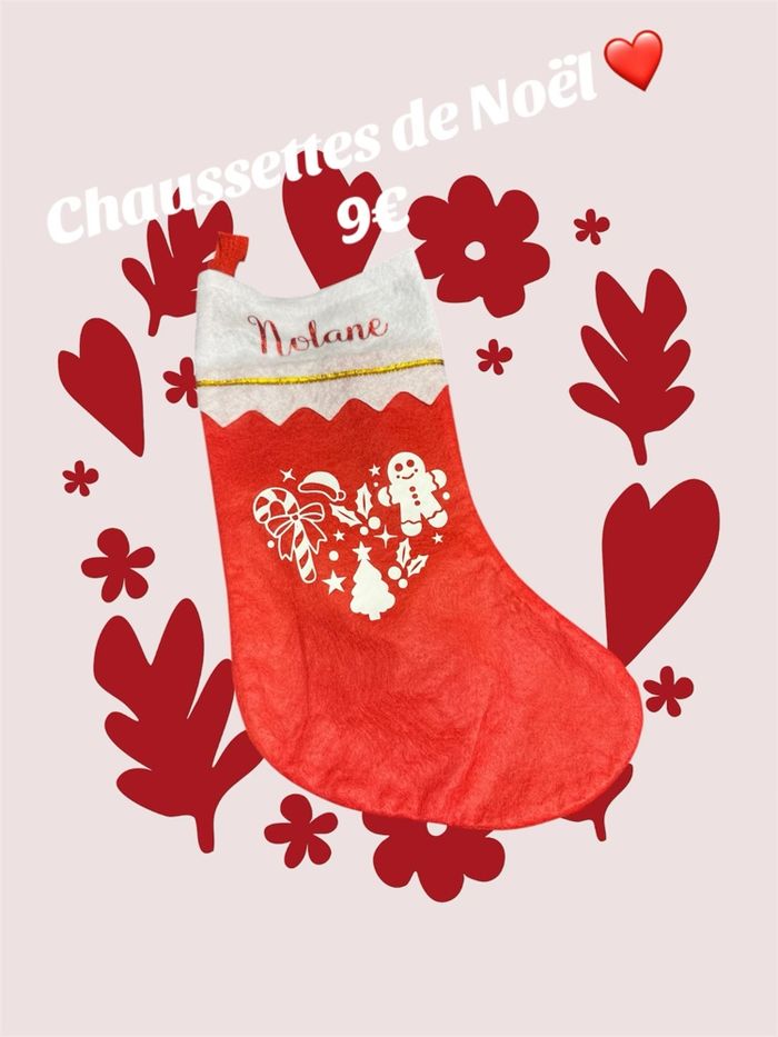 Chaussette de Noël personnalisée