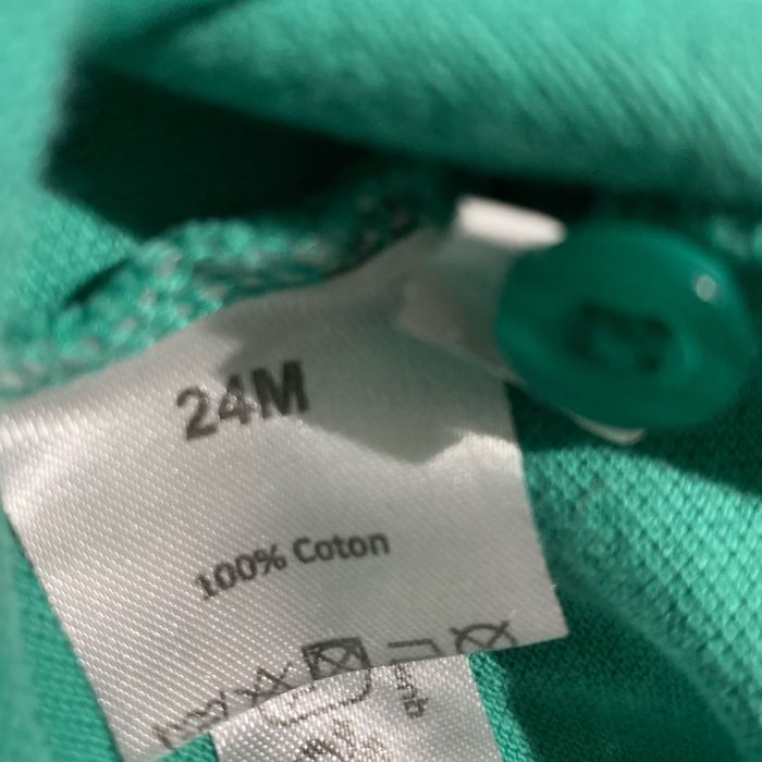 T-shirt polo vert 2 ans 86 cm NPO baby - photo numéro 5