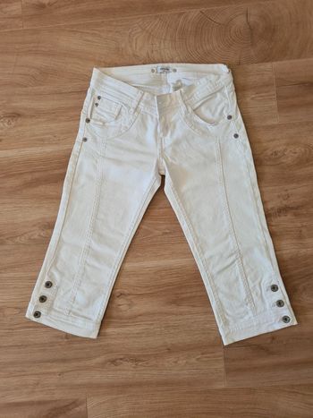 Pantacourt blanc en jean Pimkie Taille 36